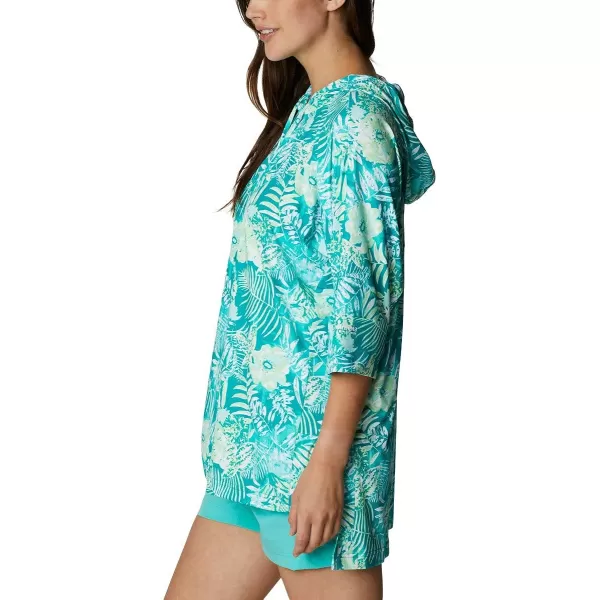 Columbia Womens Freezer Cover UpTropic Water Batik Floral Print
