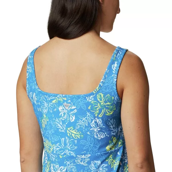 Columbia Womens Freezer Iii DressAzure Blue Archive Palms Print