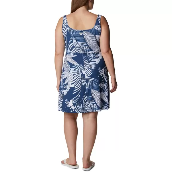 Columbia Womens Freezer Iii DressCarbon Stencil Hibiscus Print