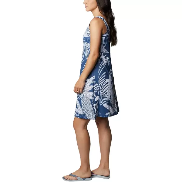 Columbia Womens Freezer Iii DressCarbon Stencil Hibiscus Print