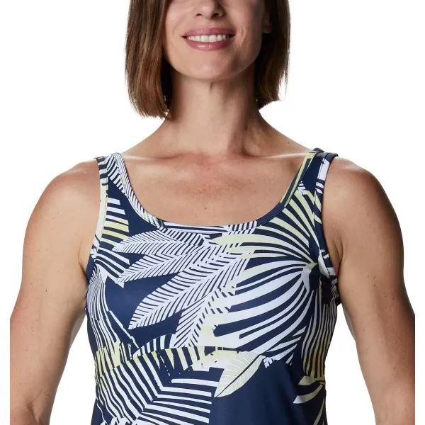 Columbia Womens Freezer Iii DressCollegiate Navy Stencil Hibiscus Print