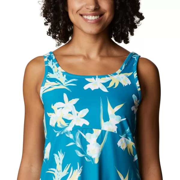 Columbia Womens Freezer Iii DressDeep MarineTossed Tropics Print