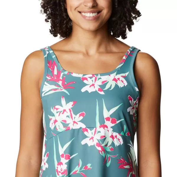 Columbia Womens Freezer Iii DressMetalTossed Tropics Print