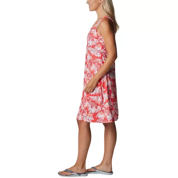 Columbia Womens Freezer Iii DressRed Hibiscus Festive Fishin