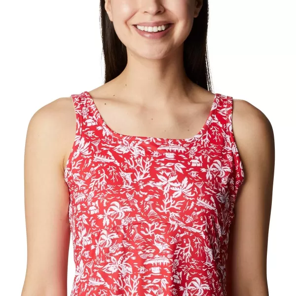 Columbia Womens Freezer Iii DressRed Spark Kona Print