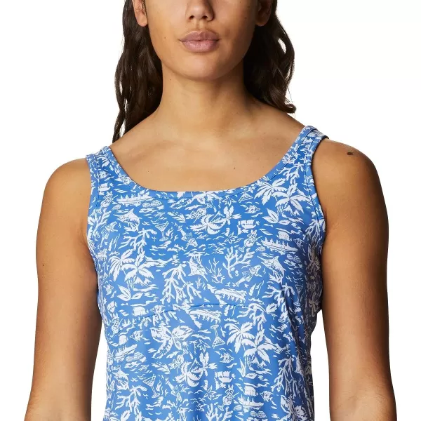 Columbia Womens Freezer Iii DressVivid Blue Kona Print