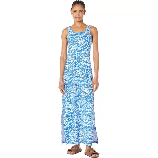 Columbia Womens Freezer Maxi DressBlue Macaw Swirlscape