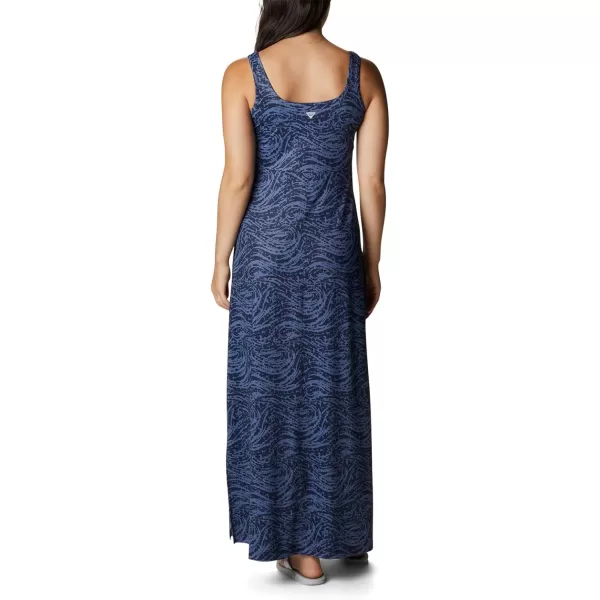 Columbia Womens Freezer Maxi DressCollegiate Navy Swirlscape