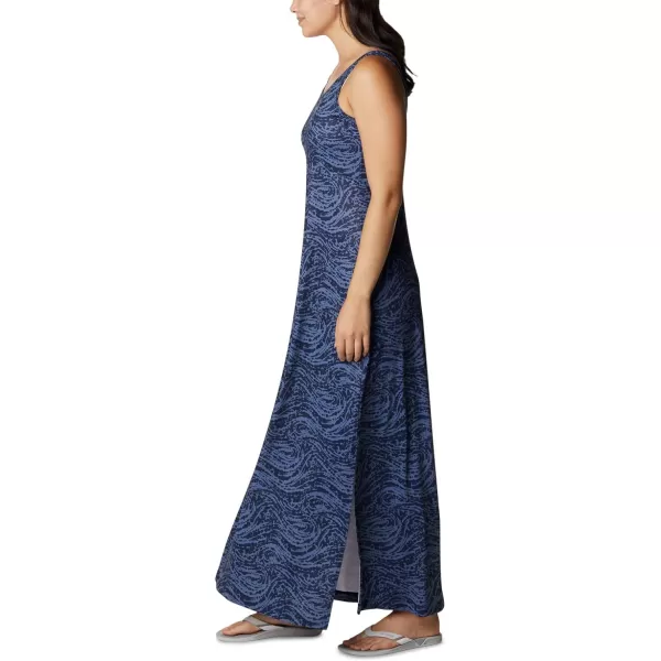 Columbia Womens Freezer Maxi DressCollegiate Navy Swirlscape