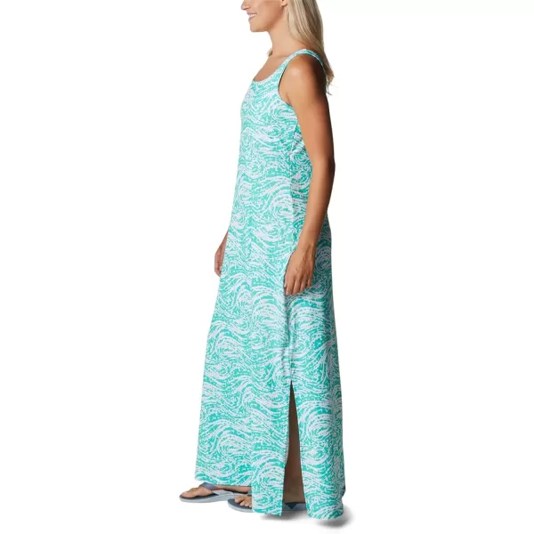 Columbia Womens Freezer Maxi DressElectric Turquoise Swirlscape