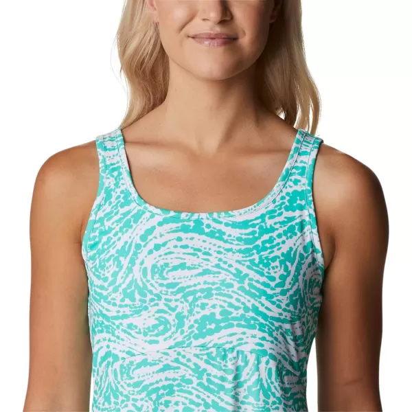 Columbia Womens Freezer Maxi DressElectric Turquoise Swirlscape