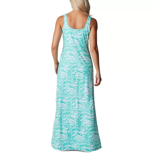 Columbia Womens Freezer Maxi DressElectric Turquoise Swirlscape