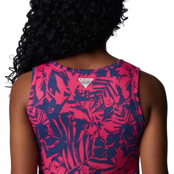 Columbia Womens Freezer Tank DressUltra Pink Palmtropics