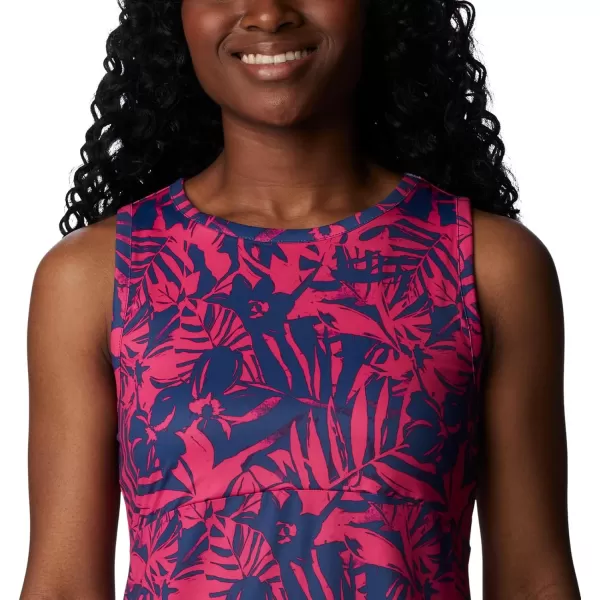 Columbia Womens Freezer Tank DressUltra Pink Palmtropics