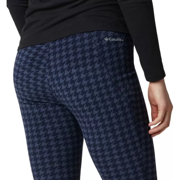 Columbia Womens Glacial Fleece Printed LeggingDark Nocturnal Houndstooth