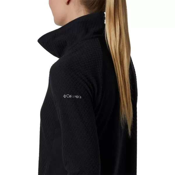 Columbia Womens Glacial IV Print Half Zip Black Quilt PatternBlack LargeColumbia Womens Glacial IV Print Half Zip Black Quilt PatternBlack Large