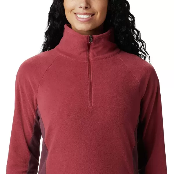 Columbia Womens Glacial Iv Half ZipMarsala RedMalbec