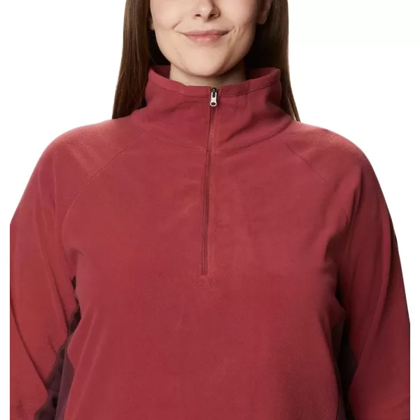 Columbia Womens Glacial Iv Half ZipMarsala RedMalbec