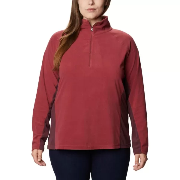 Columbia Womens Glacial Iv Half ZipMarsala RedMalbec