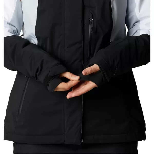 Columbia Womens Glacier View Insulated JacketBlackCirrus GreyWhite