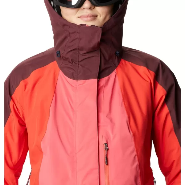 Columbia Womens Glacier View Insulated JacketBright GeraniumBold OrangeMalbec