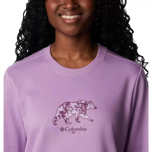 Columbia Womens Hart Mountain Ii Graphic CrewGumdrop Bearly Ice Blooms