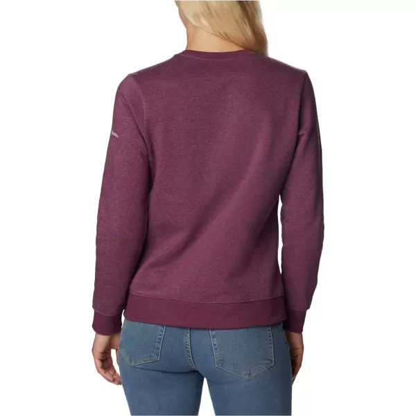 Columbia Womens Hart Mountain Ii Graphic CrewMarionberry HeatherCsc Arch Range