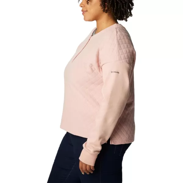 Columbia Womens Hart Mountain Quilted CrewDusty Pink