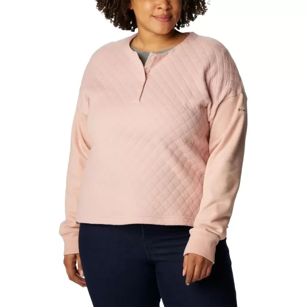 Columbia Womens Hart Mountain Quilted CrewDusty Pink