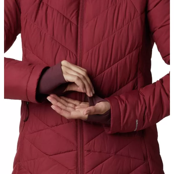 Columbia Womens Heavenly Hooded JacketMarsala Red