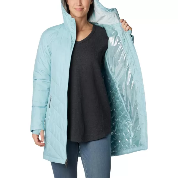 Columbia Womens Heavenly Long Hooded JacketAqua Haze