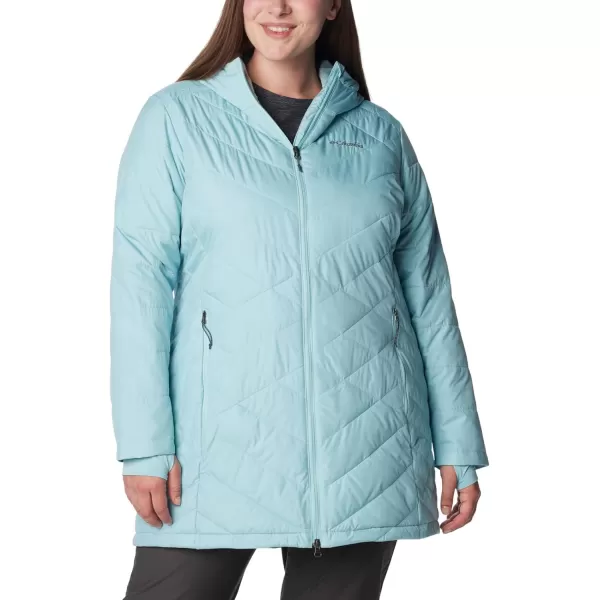 Columbia Womens Heavenly Long Hooded JacketAqua Haze