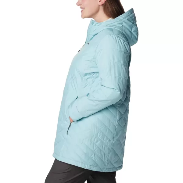 Columbia Womens Heavenly Long Hooded JacketAqua Haze