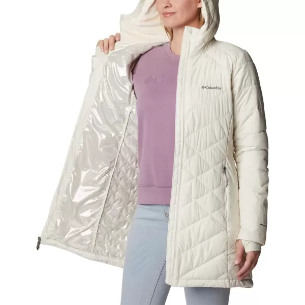 Columbia Womens Heavenly Long Hooded JacketChalk