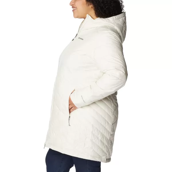 Columbia Womens Heavenly Long Hooded JacketChalk