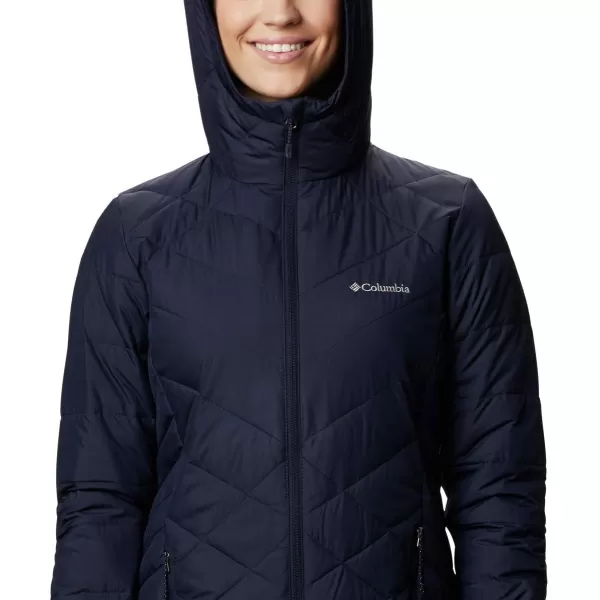 Columbia Womens Heavenly Long Hooded JacketDark Nocturnal