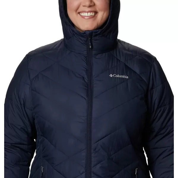 Columbia Womens Heavenly Long Hooded JacketDark Nocturnal