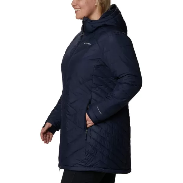 Columbia Womens Heavenly Long Hooded JacketDark Nocturnal