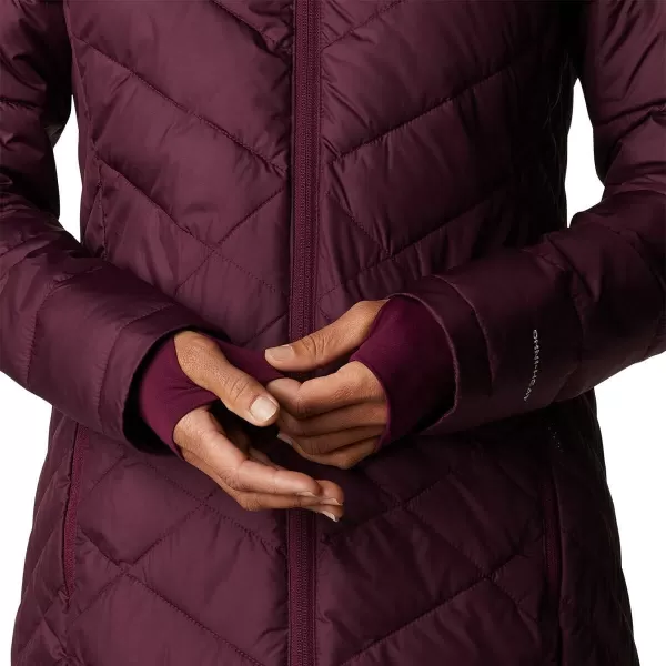 Columbia Womens Heavenly Long Hooded JacketMarionberry