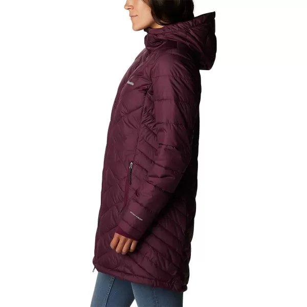 Columbia Womens Heavenly Long Hooded JacketMarionberry