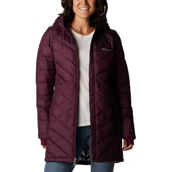 Columbia Womens Heavenly Long Hooded JacketMarionberry