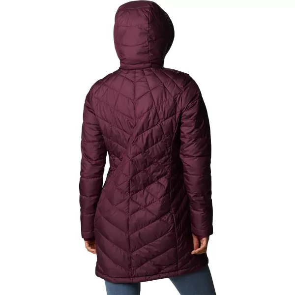 Columbia Womens Heavenly Long Hooded JacketMarionberry