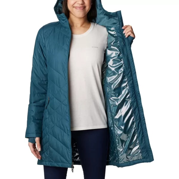 Columbia Womens Heavenly Long Hooded JacketNight Wave