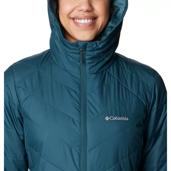 Columbia Womens Heavenly Long Hooded JacketNight Wave