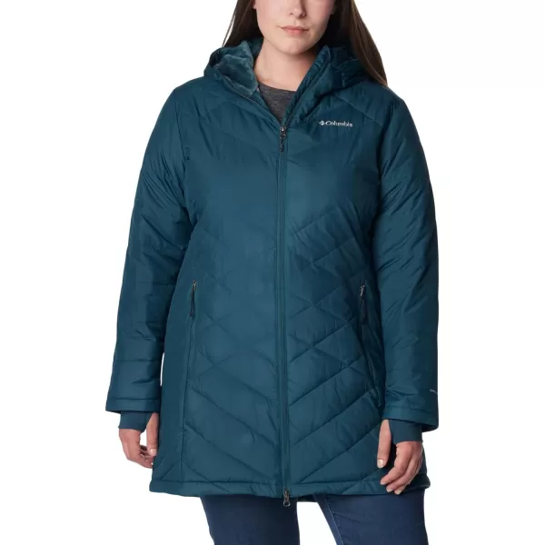 Columbia Womens Heavenly Long Hooded JacketNight Wave