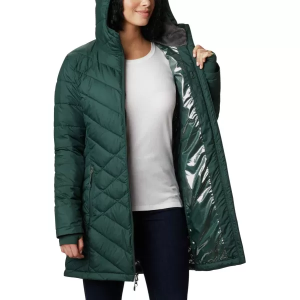 Columbia Womens Heavenly Long Hooded JacketSpruce