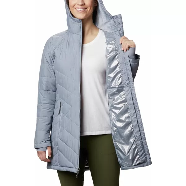 Columbia Womens Heavenly Long Hooded JacketTradewinds Grey