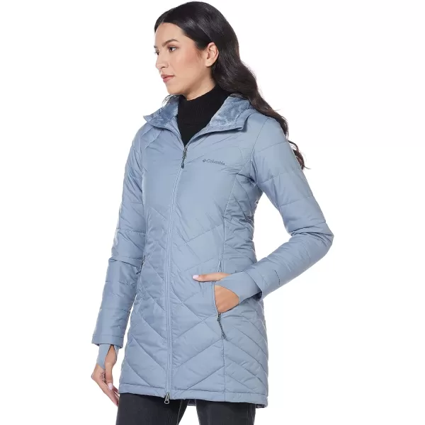 Columbia Womens Heavenly Long Hooded JacketTradewinds Grey