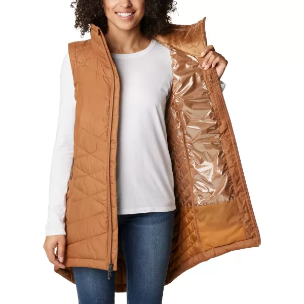 Columbia Womens Heavenly Long VestCamel Brown