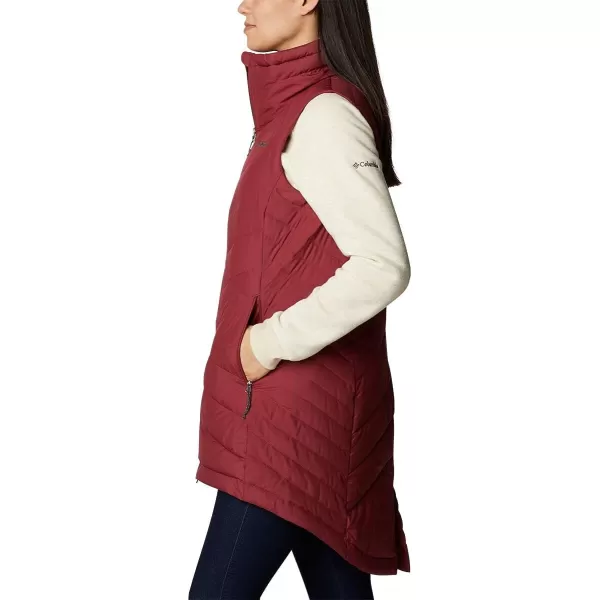 Columbia Womens Heavenly Long VestMarsala Red